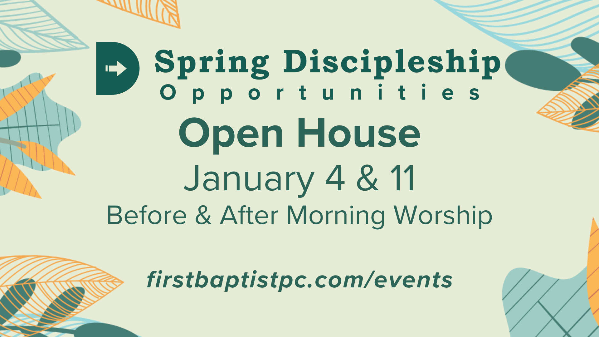 Discipleship Classes open House