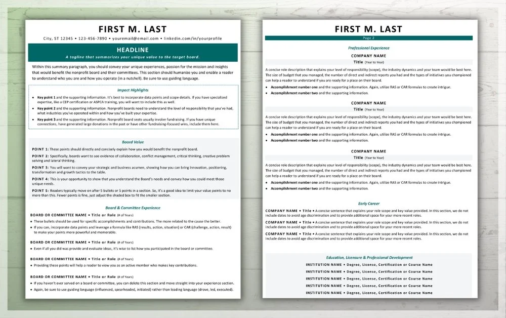 Nonprofit-Board-Resume-Template-Job-Search-Journey-Page-Two.jpeg