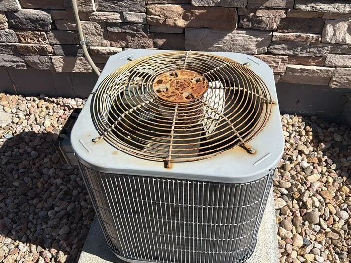 hvac system air conditioner aged in arizona