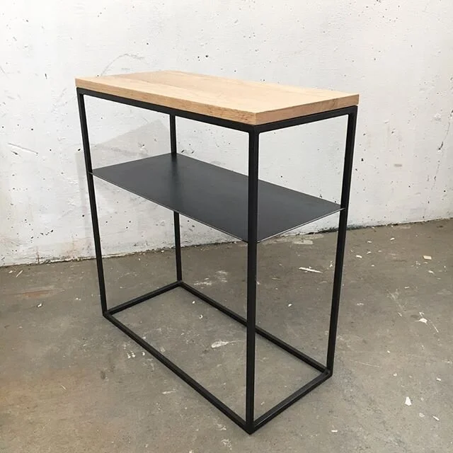 Oak and Steel
Side table Prototype
This piece is for sale. $350 OBO.
I&rsquo;ve never tried to sell something on here but why not? if you&rsquo;ve ever wanted a piece of my furniture here&rsquo;s your chance! DM me.
24x22x10&rdquo;
#furniture #steel 