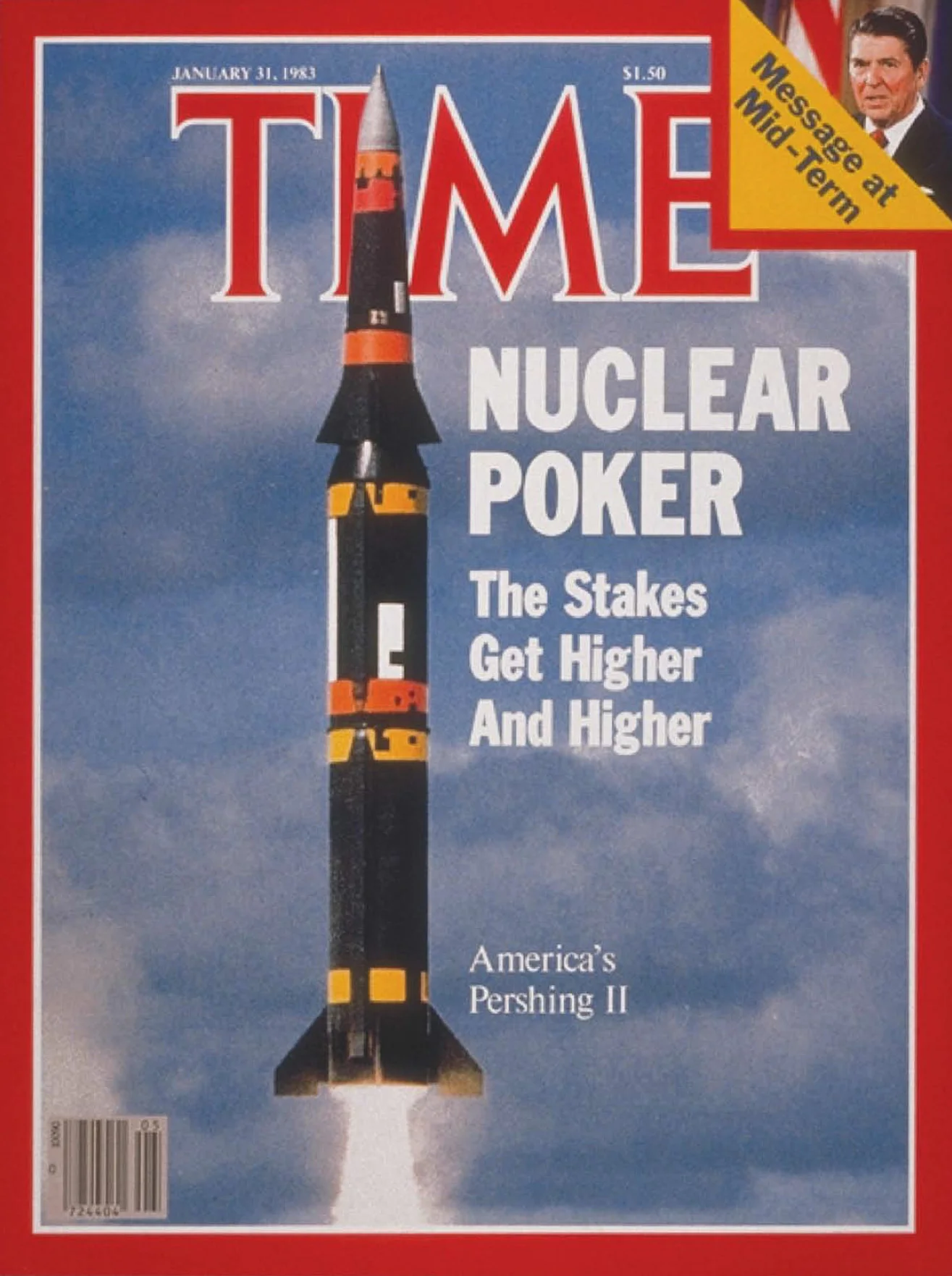 This cover of TIME magazines reflects the growing public Angst over the new INF missile race on the European continent.