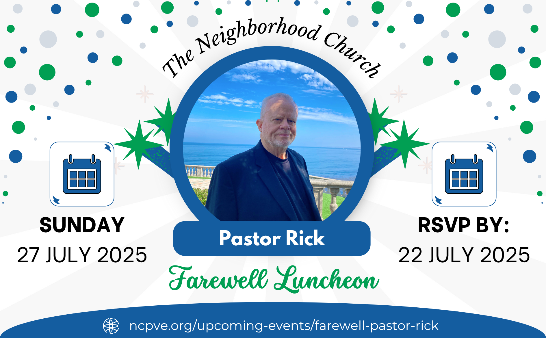 Join us as we say farewell to our Interim Senior Minister - Pastor Rick ...