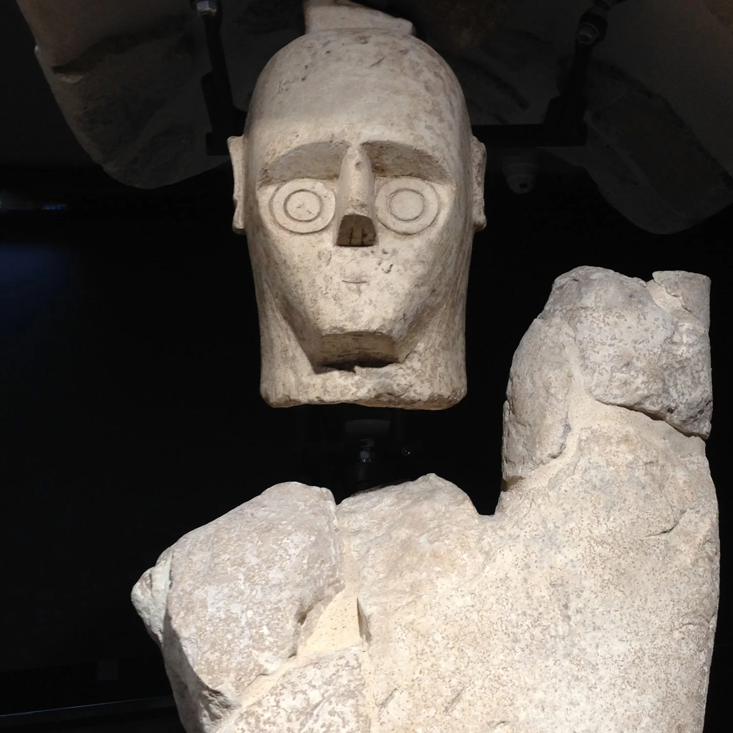 A Nuraghic warrior in the Cagliari museum