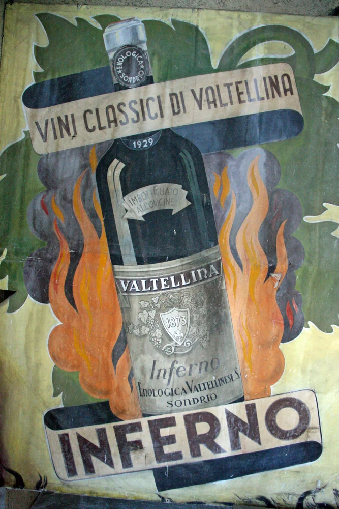 A vintage poster for Nino Negri's Inferno