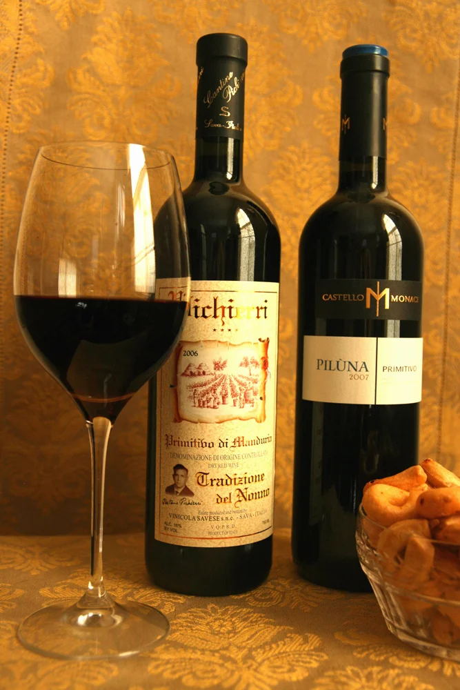 Traditional and modern styles of Primitivo from Puglia.