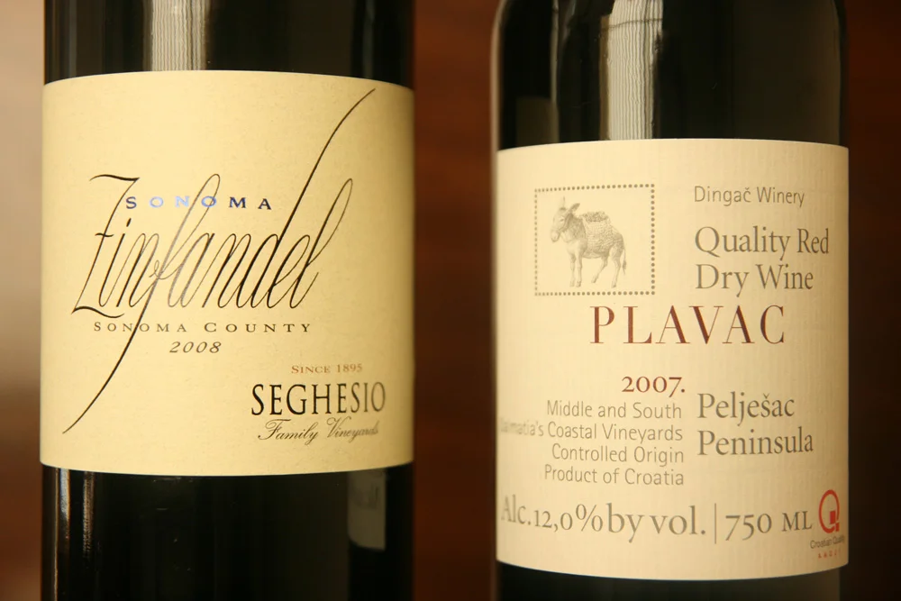 A Sonoma zin and its Croatian cousin