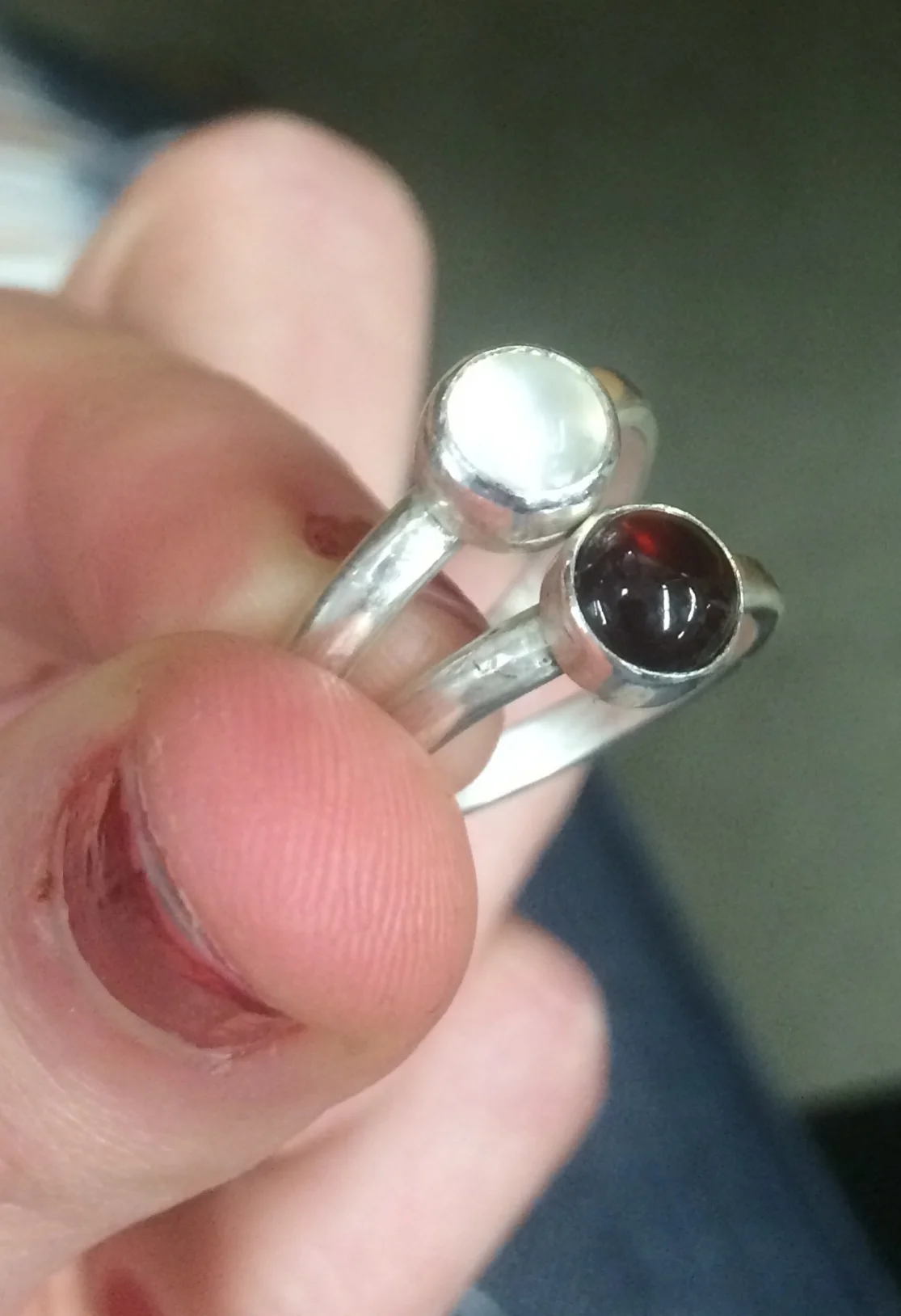 Opal and Ruby Rings