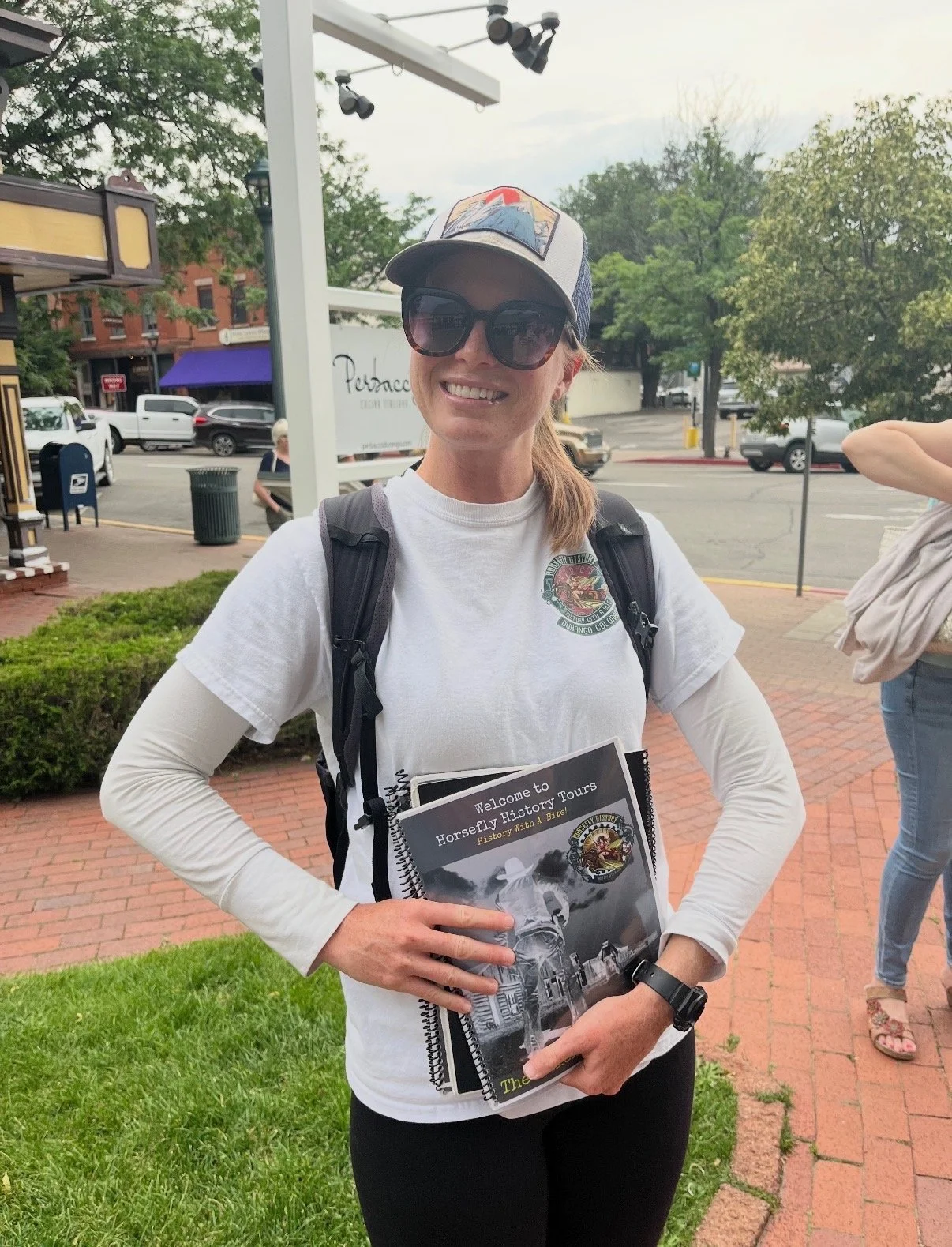 Sarah Whitehurst  about to start the Quick & Dirty History Tpur