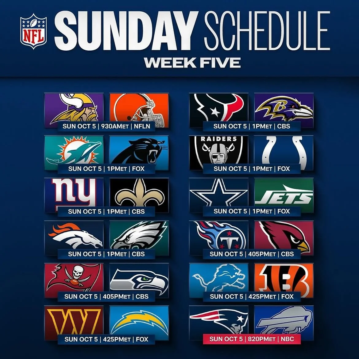 WEEK 5 NFL SUNDAY! Doors at 11, games at noon! Detroit Coney dogs all day long. #lfg 
#nflsunday