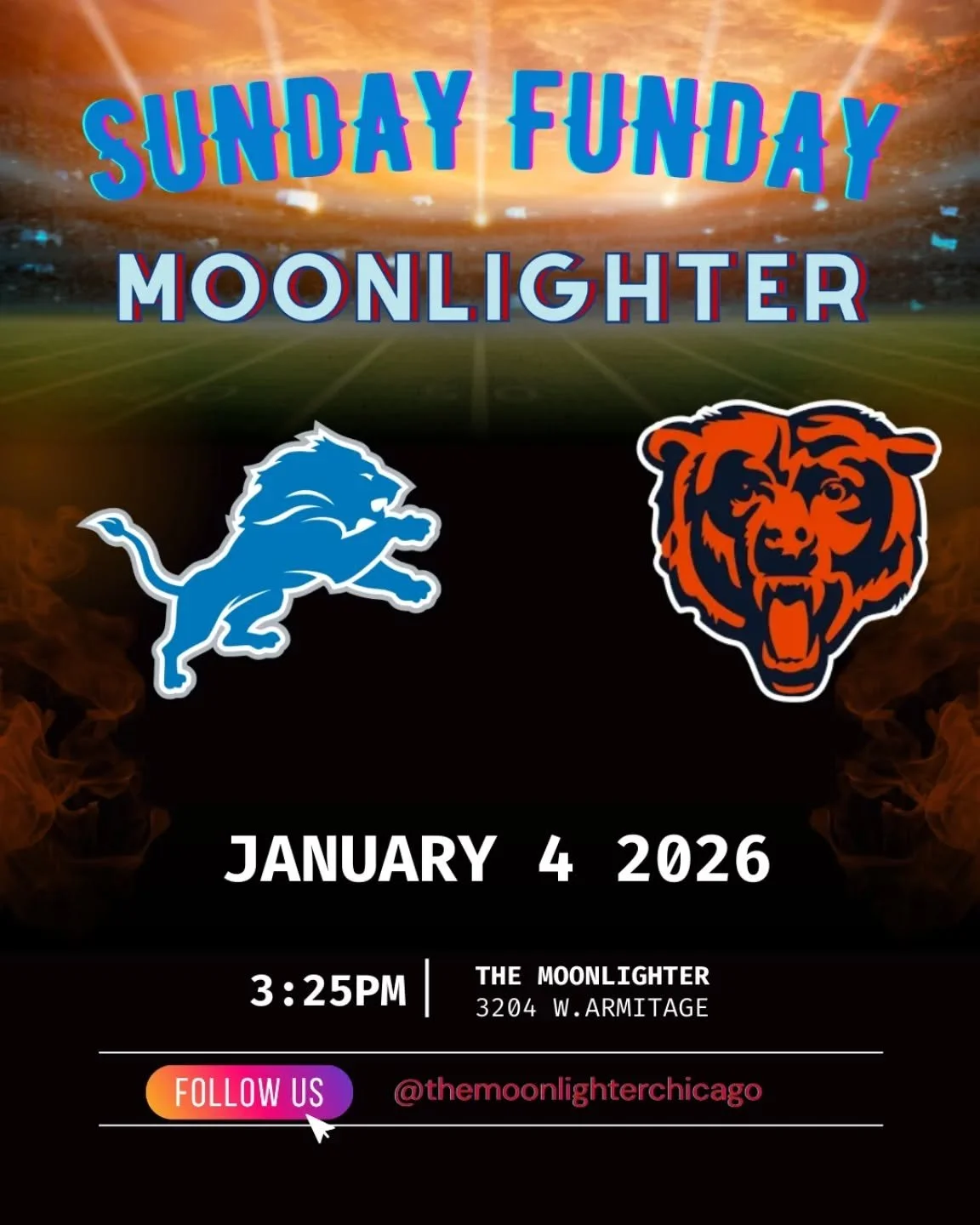 🏈🏈 Come out and watch Bears vs Lions with us! Get here early to grab your seat! Gonna be a fun day! 🏈🏈
#logansquare #sportsbar #burgersandbeers
