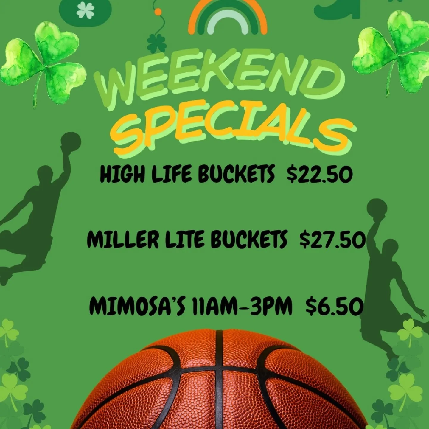🏀🍀 It's Saturday and we have a fun day ahead! Come on out drink some beer and let's watch some games! Walk in only. See you soon! 🏀🍀
#logansquare #sportsbar #marchmadness #stpaddysday #bucketspecials