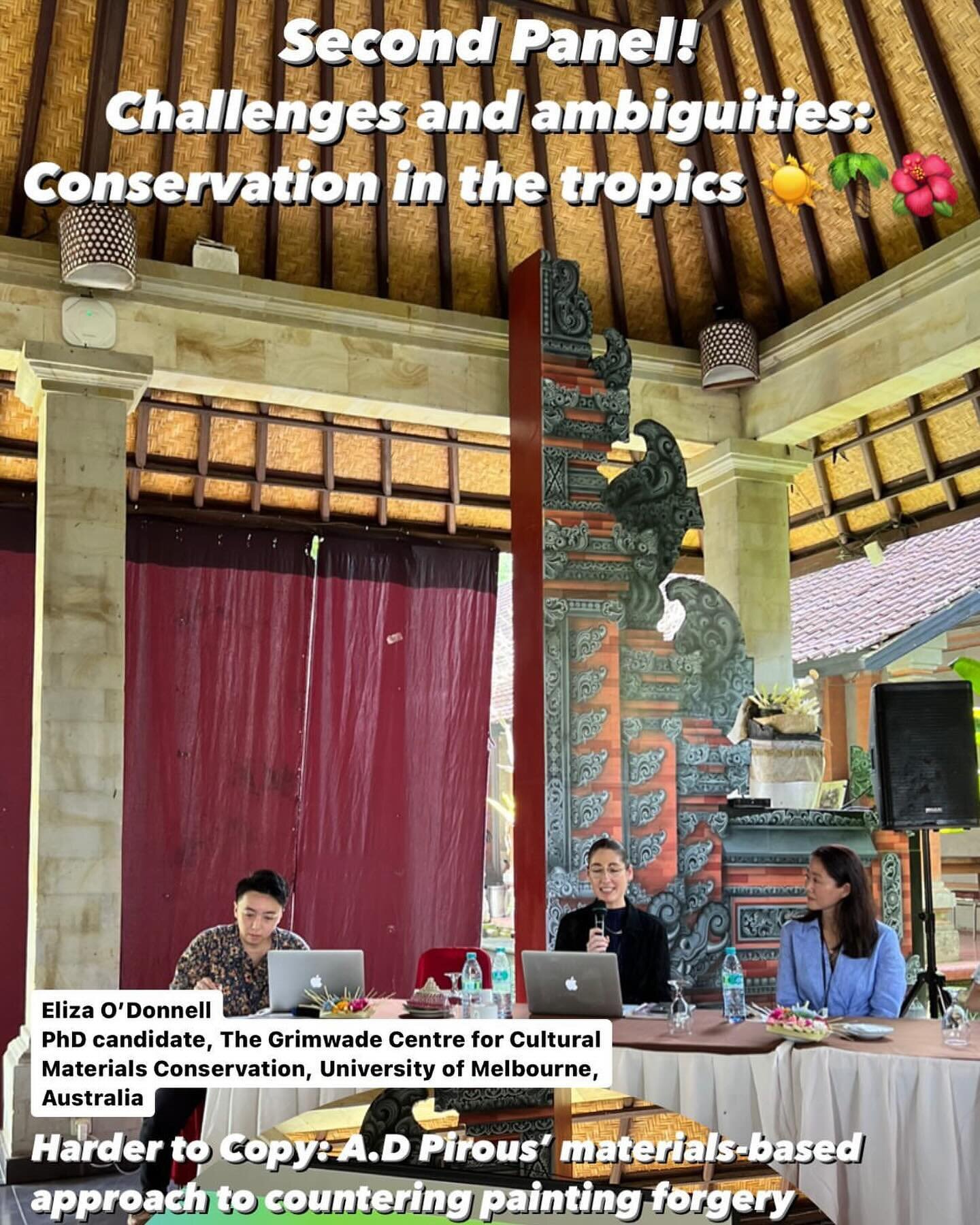 Panel 2 speakers addressed the theme &lsquo;Challenges and ambiguities: Conservation in the tropics&rsquo;. Presenters on this panel included Eliza O&rsquo;Donnell, Sandra Yee, Yuting Huang and Michaela Anselmini. Visit the APTCCARN6 website for an o