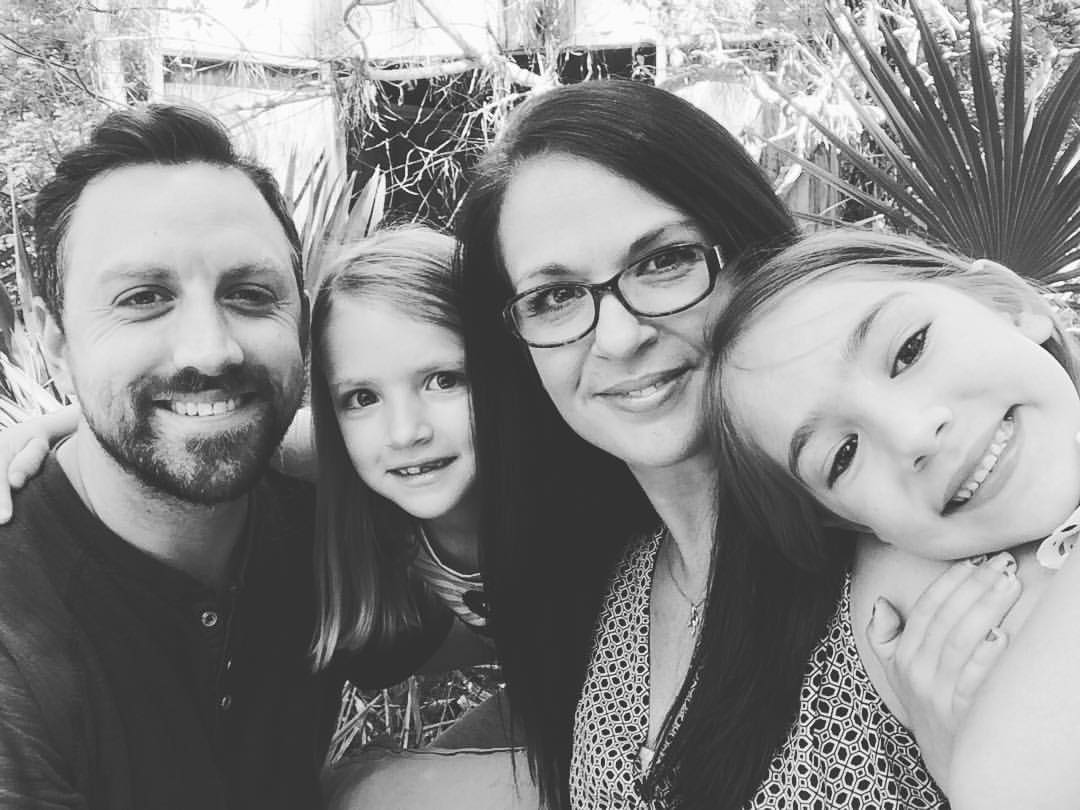 Me and my lovely family a few years ago. Now, we've added a third girl to the mix due mid-April 2018! Whew! Love this family thing!