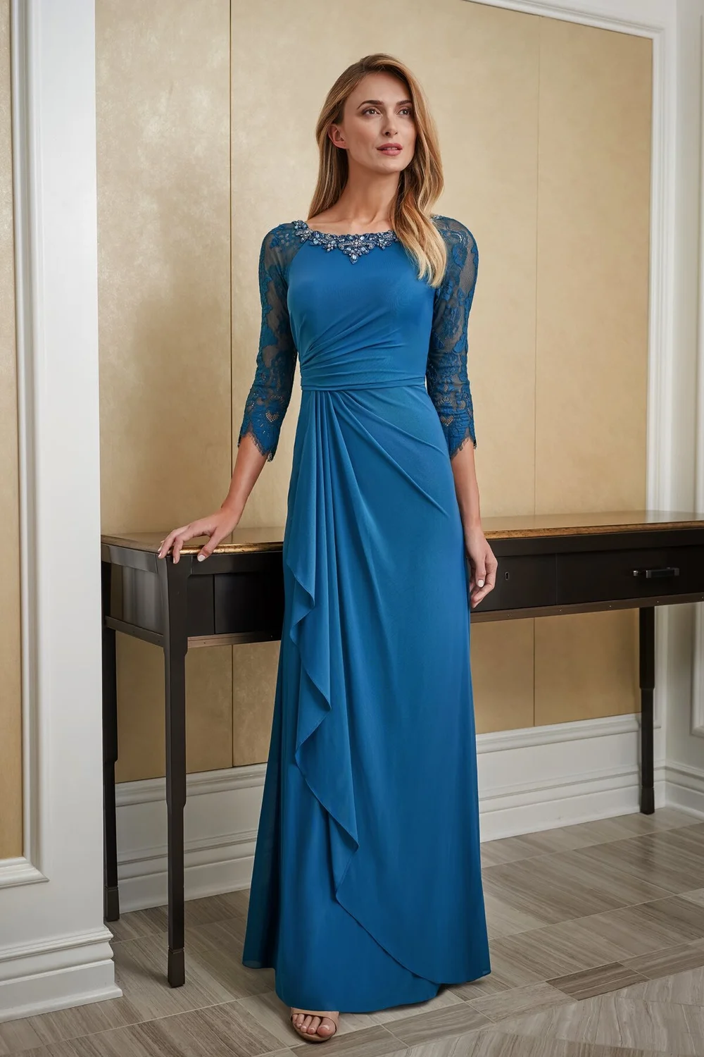 bridal corner bridesmaid dresses Shannon Lace One Shoulder Bridesmaids Dress main image 1