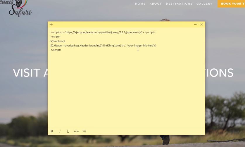 Alternate logo Squarespace Tutorial - Copying and pasting the code into notepad.jpg