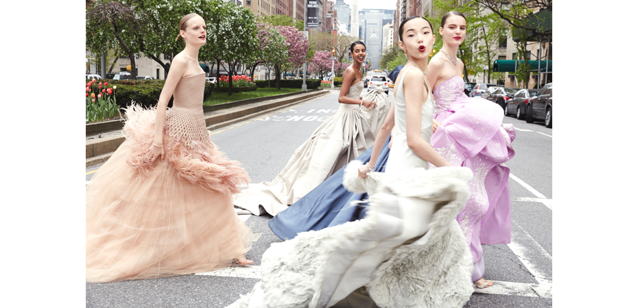 Vogue Ballgowns 4 (girls crossing street), 2014