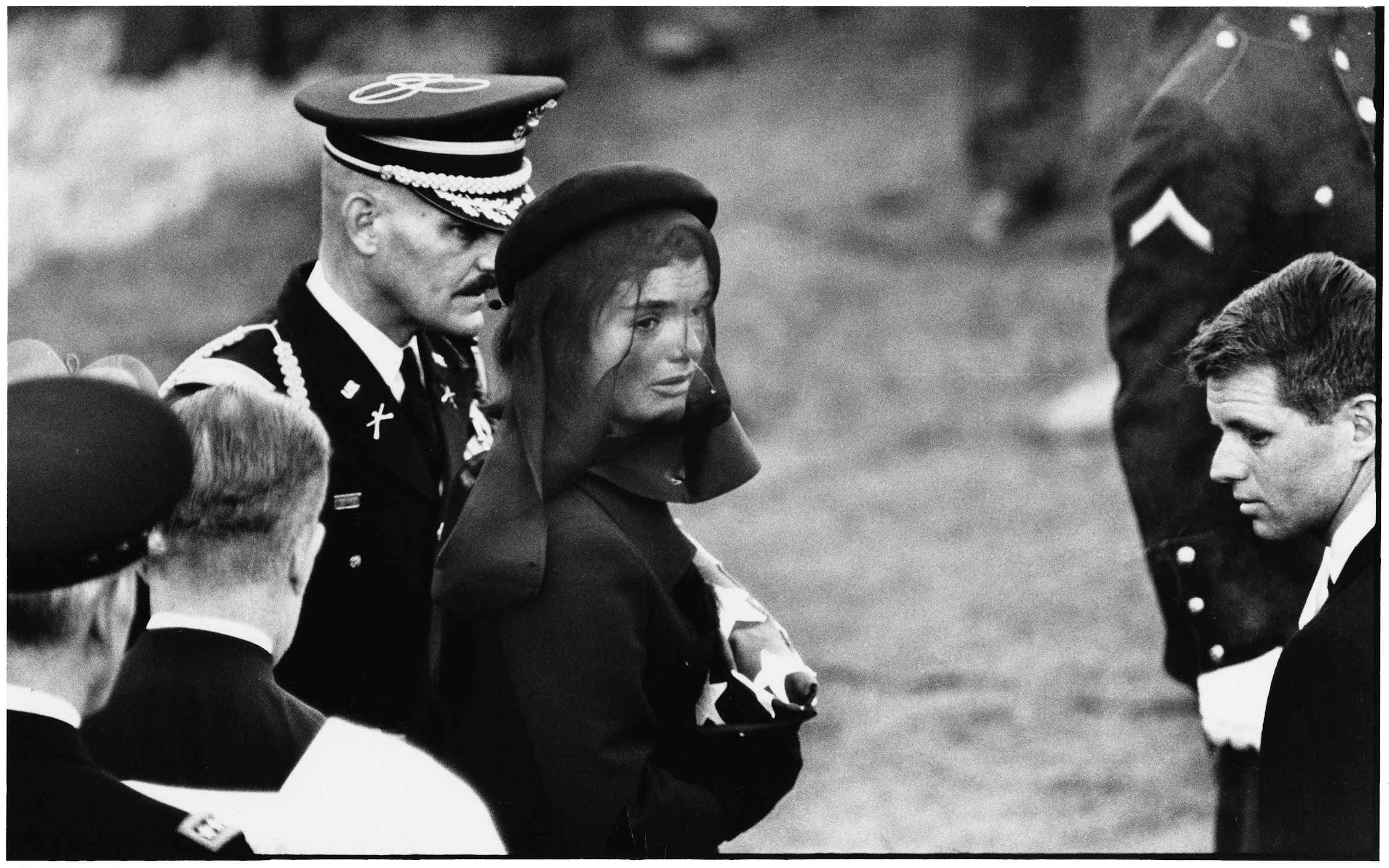 Jacqueline Kennedy at John F. Kennedy's funeral, Arlington, November 25th, 1963