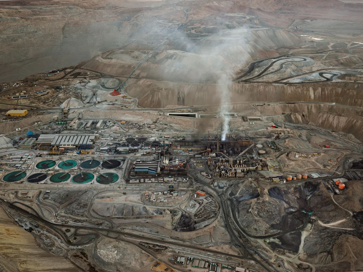 Chuquicamata Copper Concentrator and Smelter, Calama, Chile, 2017