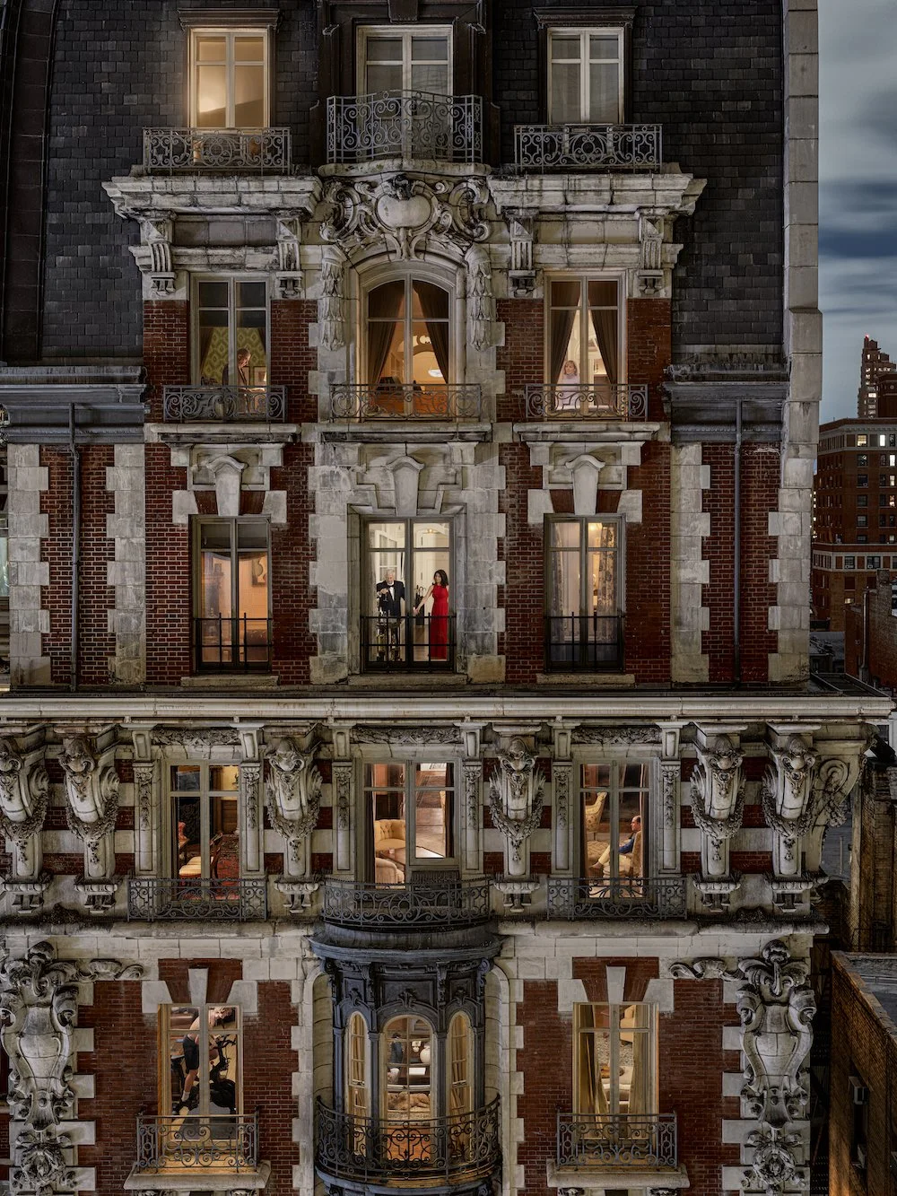 Red Dress, Dorilton, Upper West Side, New York, 2023