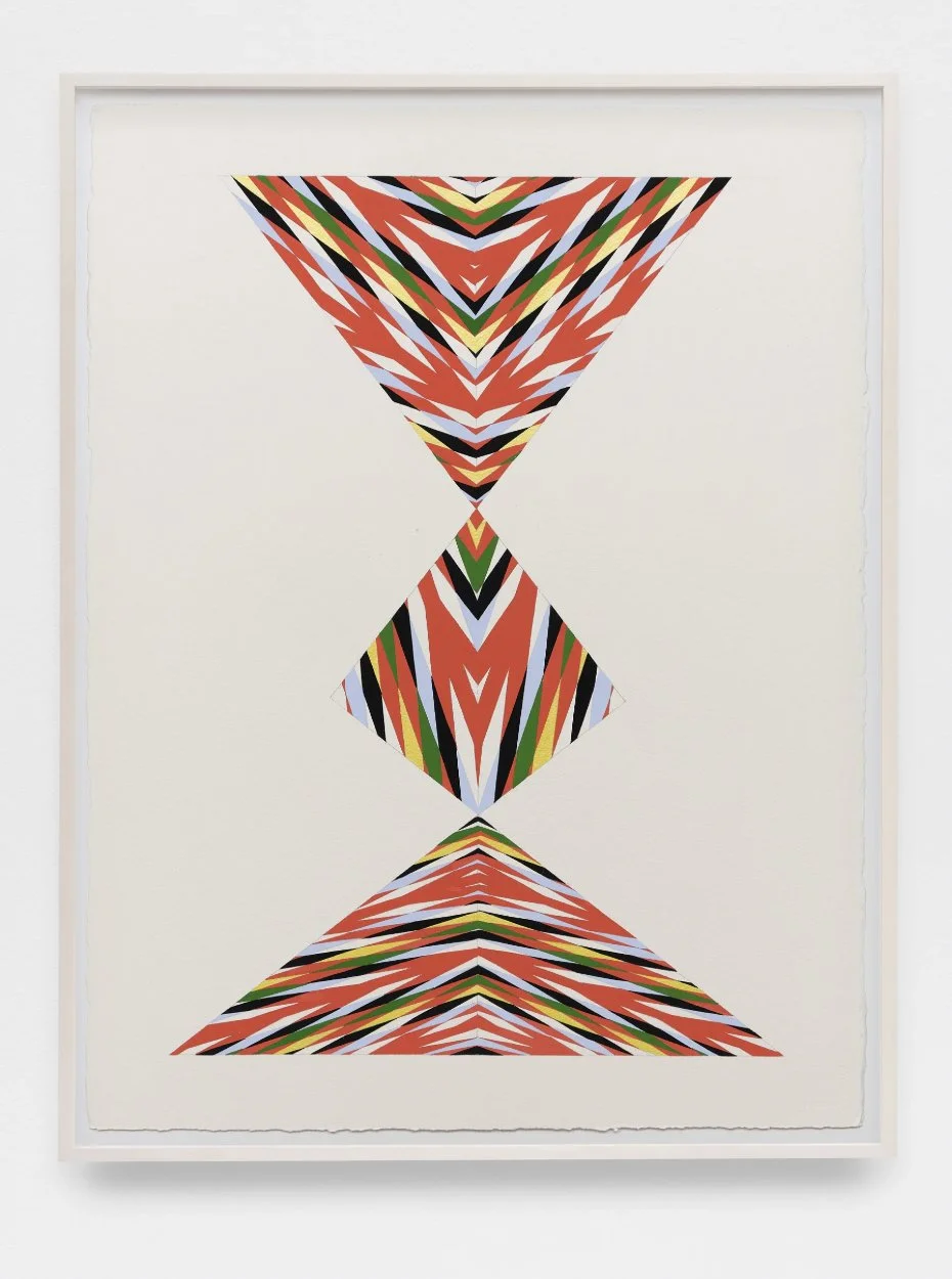  Andrea Carlson (American, born 1979)   L'Assomption Sash for Carrying Things That No Longer Exist #5 , 2022 Signed, titled, and dated on verso Gouache on paper 30 x 22 inches 