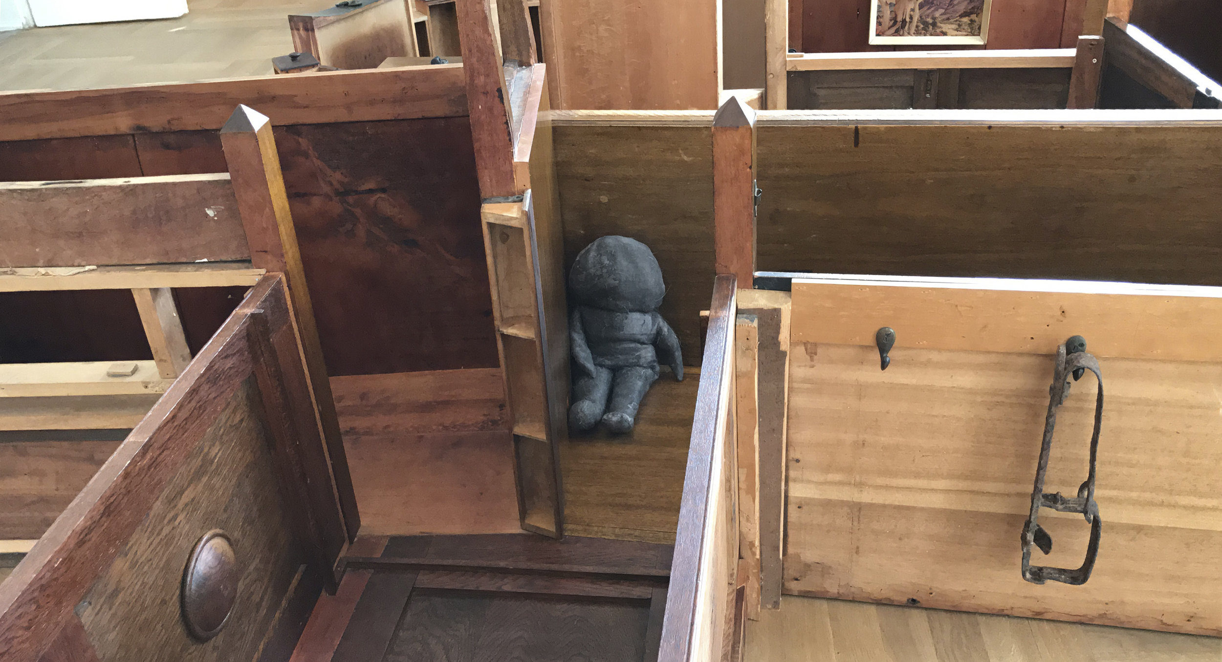 Baby hides in the Trench. An iconic rabbit trap suggests violence.