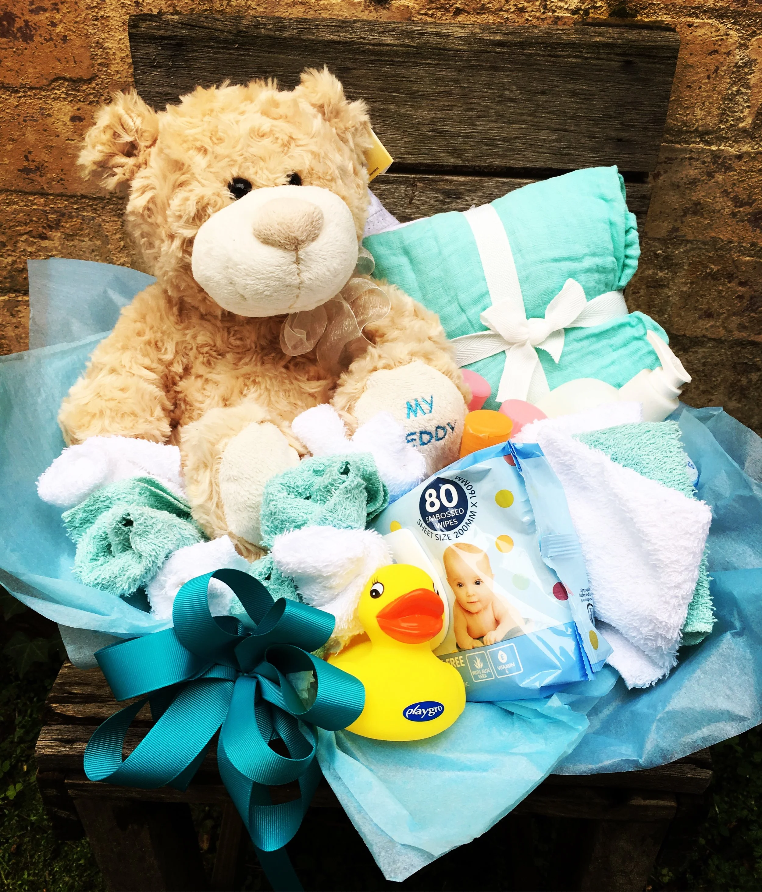 baby toiletries hamper