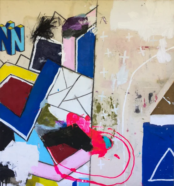 "Aleister Crowley Visits Kinshasa" 46x46in