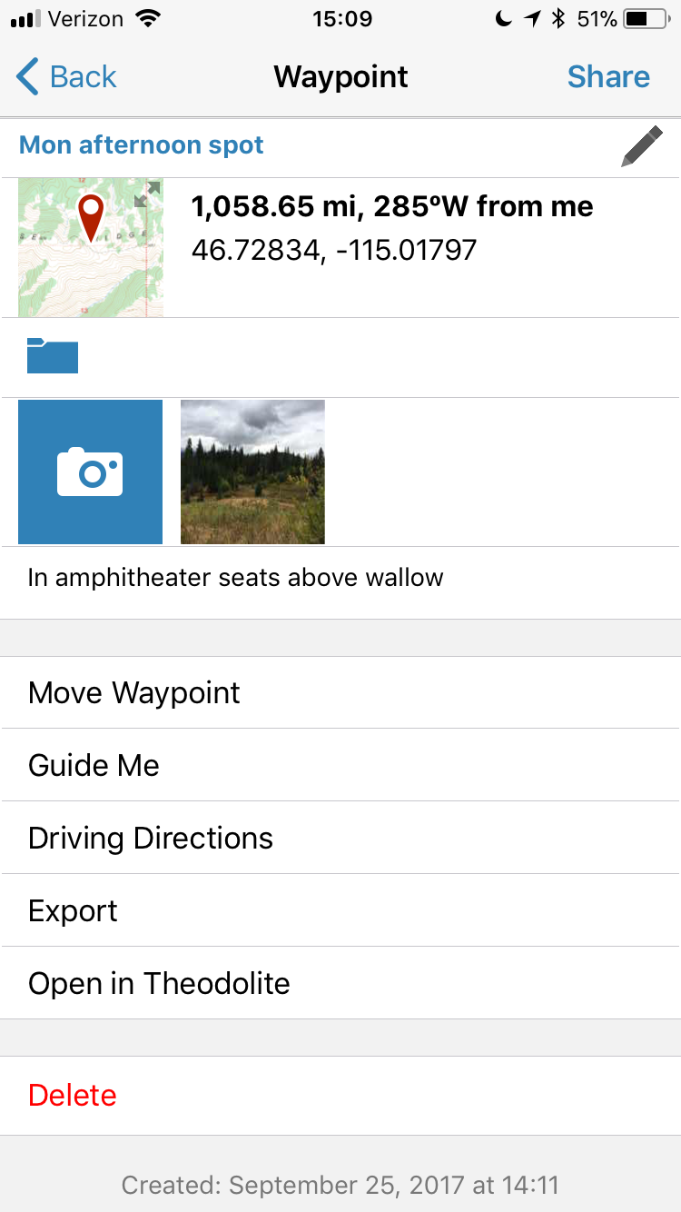 Saving pictures on waypoint