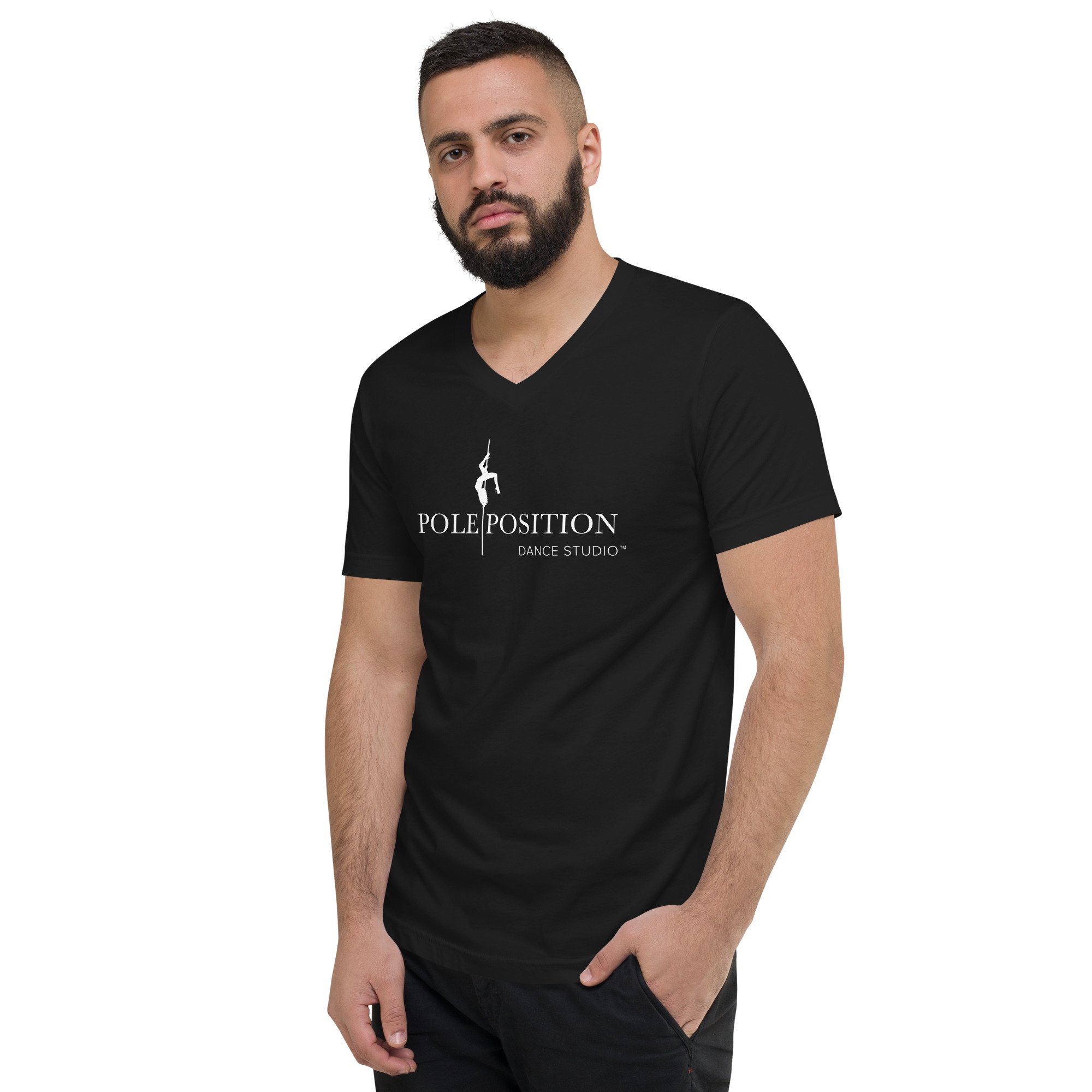 Unisex Short Sleeve V-Neck T-Shirt — Pole Position Dance Studio