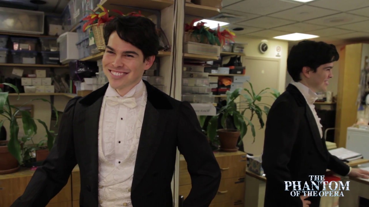  The dashing  Rodney Ingram  (Raoul) backstage at the Majestic Theater 