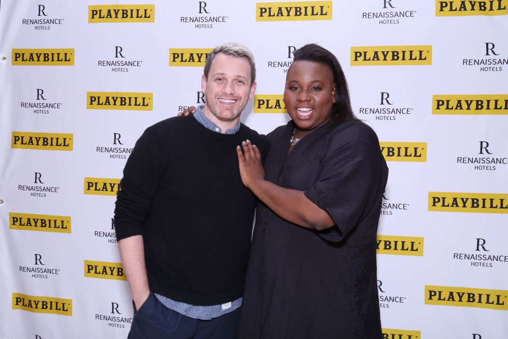   Alex Newell  (Asaka) with his brilliant director of Broadway's ONCE ON THIS ISLAND 