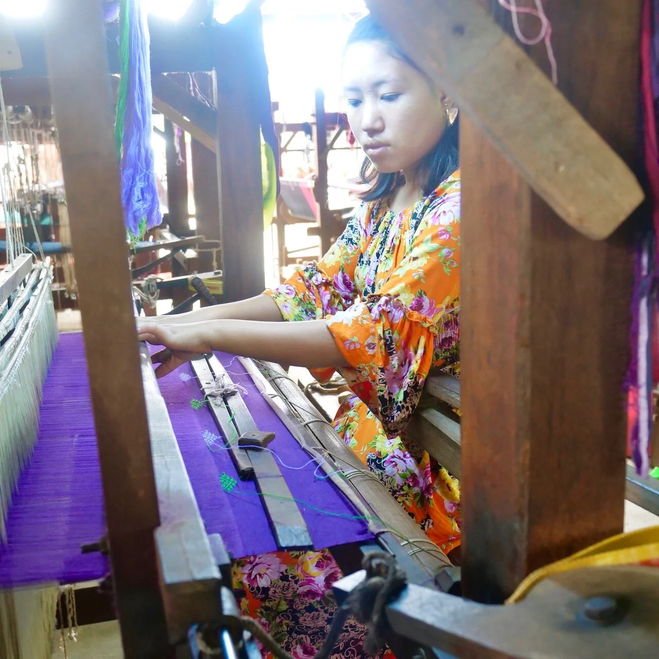 Indawgyi's Award Winning Textile Shop