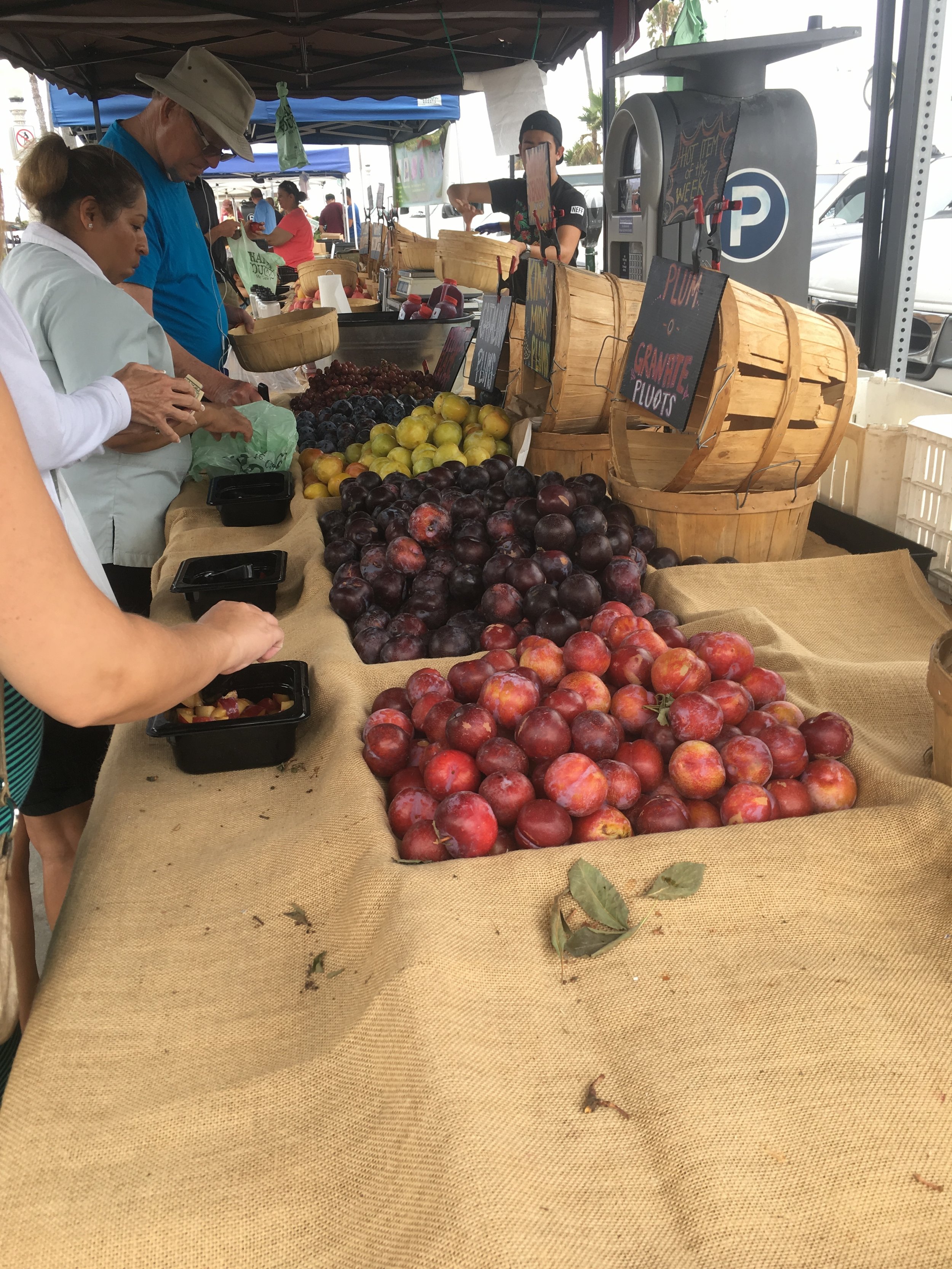 We found a farmers market on our Sunday morning walk!
