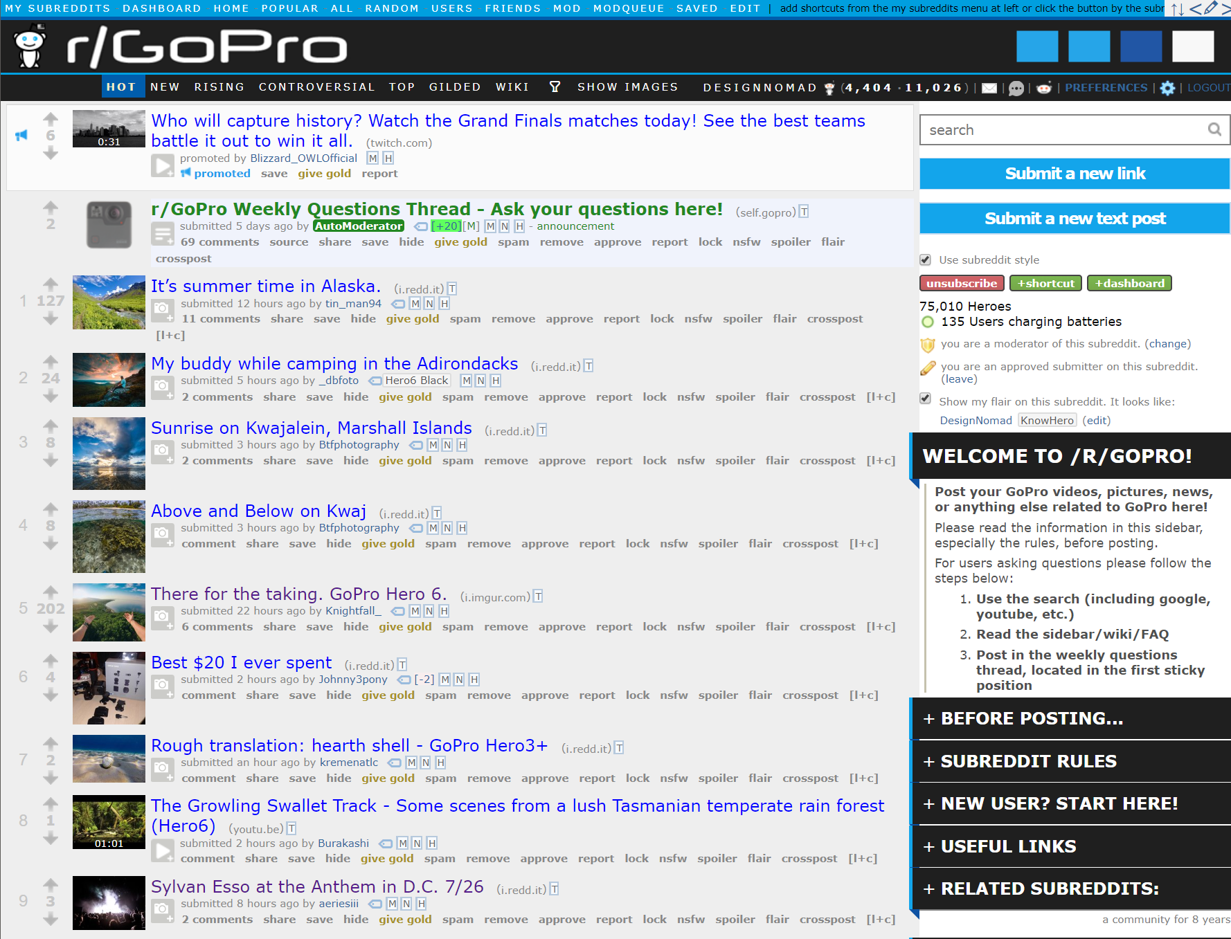 GoPro information resources for new users