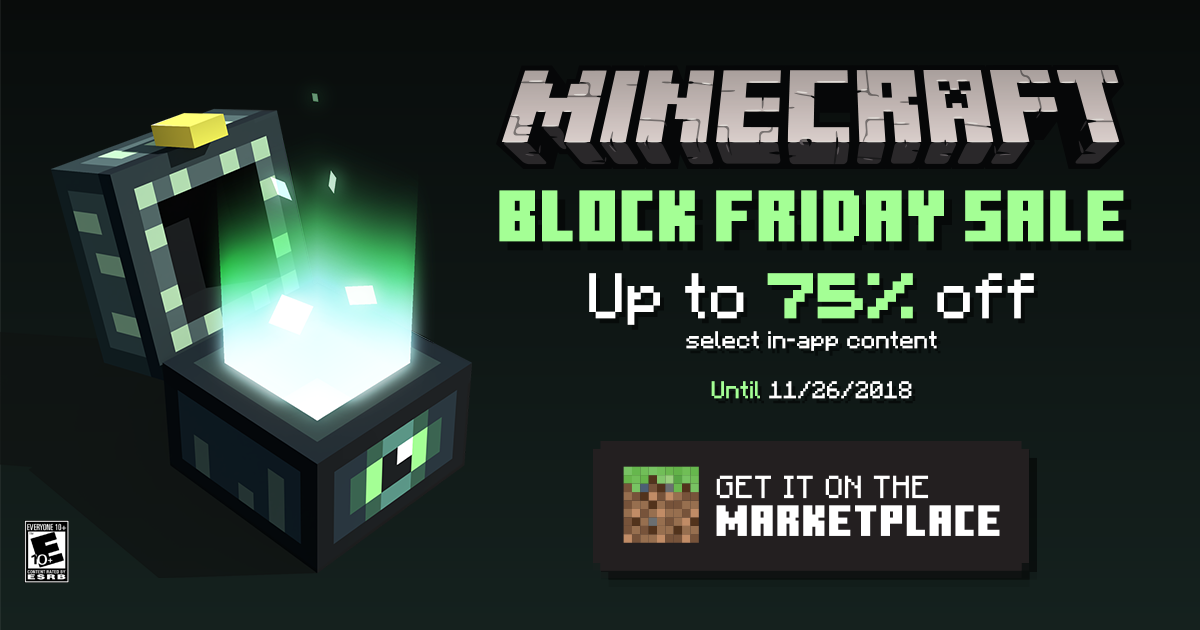 Minecraft Block Friday Sale