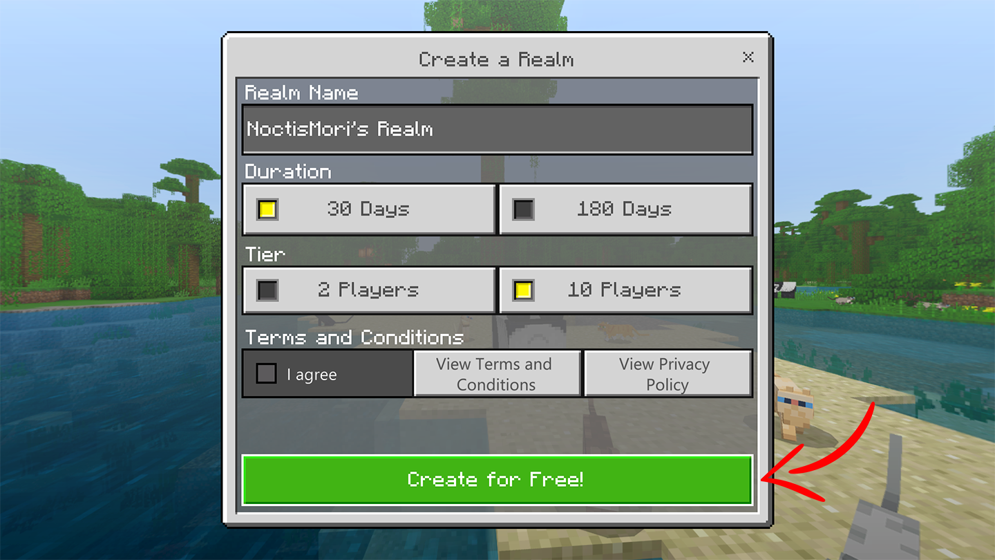 Noxcrew | How to set up Realms