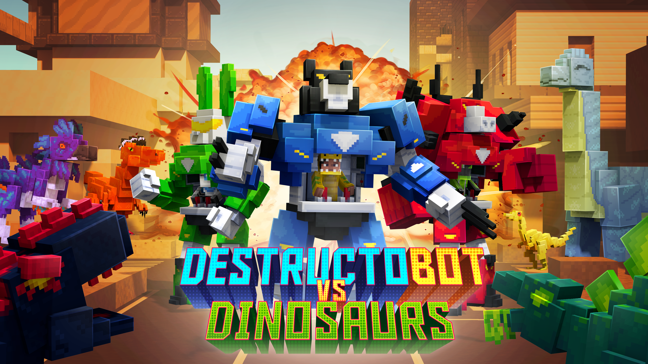 DestructoBot vs Dinosaurs