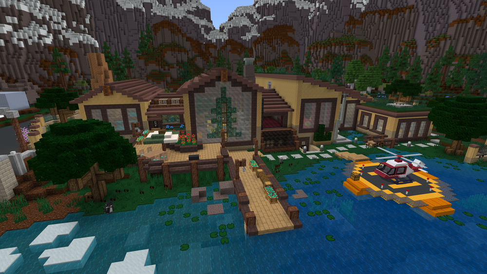 Millionaire Mountain Mansion in Minecraft Marketplace