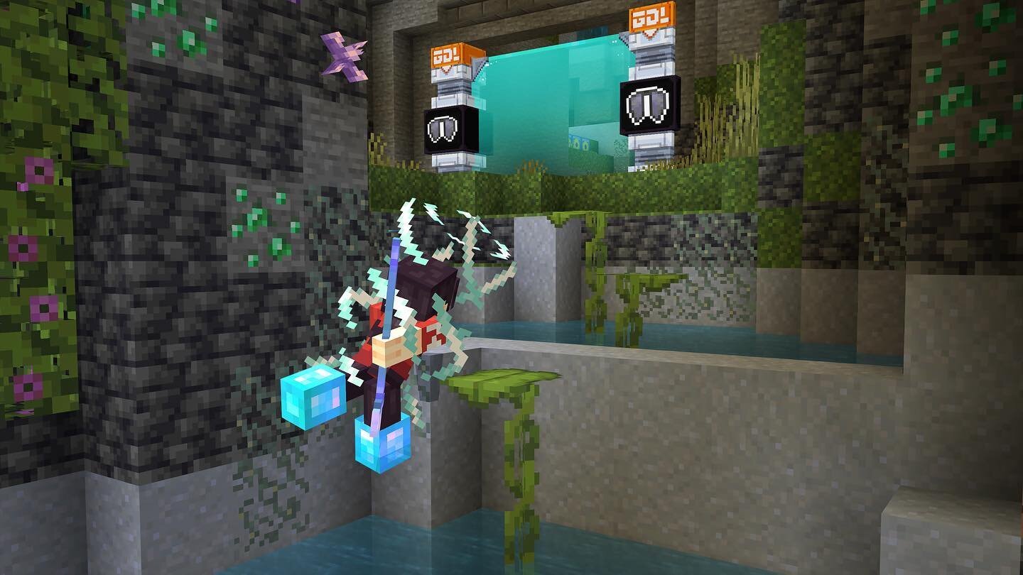 Parkour with bliss as you seamlessly transition from a runner to a swimmer to a flyer in Run Swim Fly Parkour👟🏊🦅
