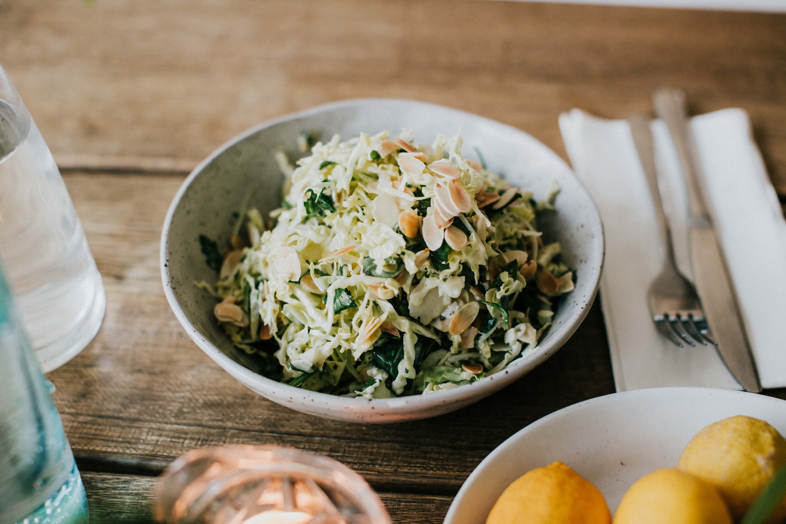 Cabbage and Parmesan Slaw