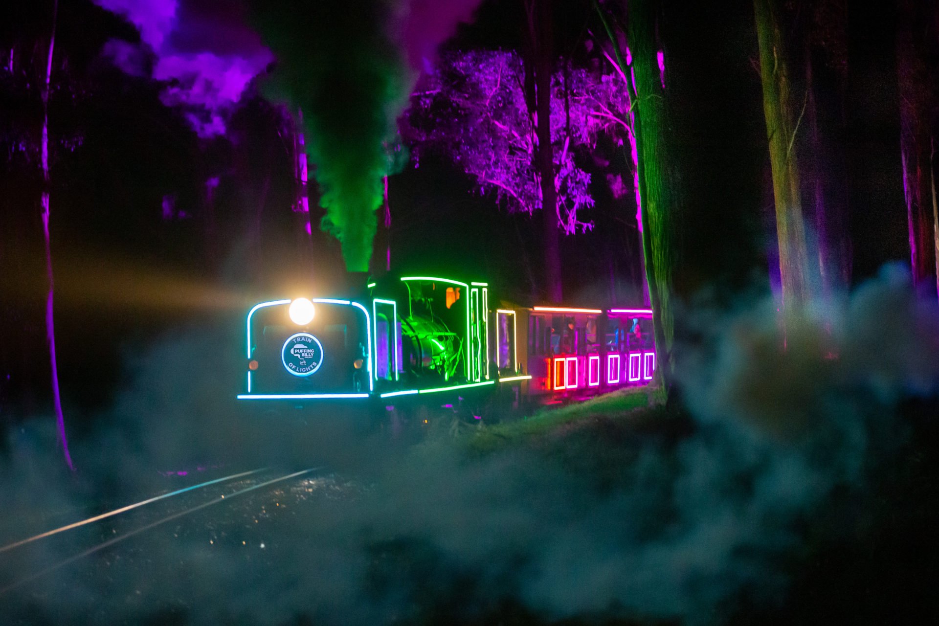 Explore winter wonderful Emerald before boarding Puffing Billy Railway's Train of Lights