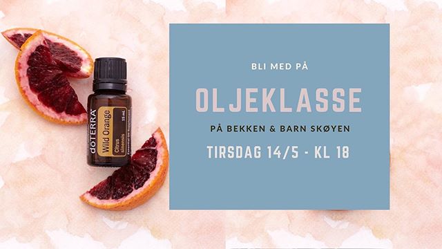 Hei alle 💚
Jeg skal sammen med en venninne ha en introduksjon til eteriske oljer tirsdag 14.mai klokken 18.00.
Oljene er en herlig verkt&oslash;ykasse for en mer naturlig og sunn hverdag, de er superpotente og velduftende dr&aring;per rett fra natur