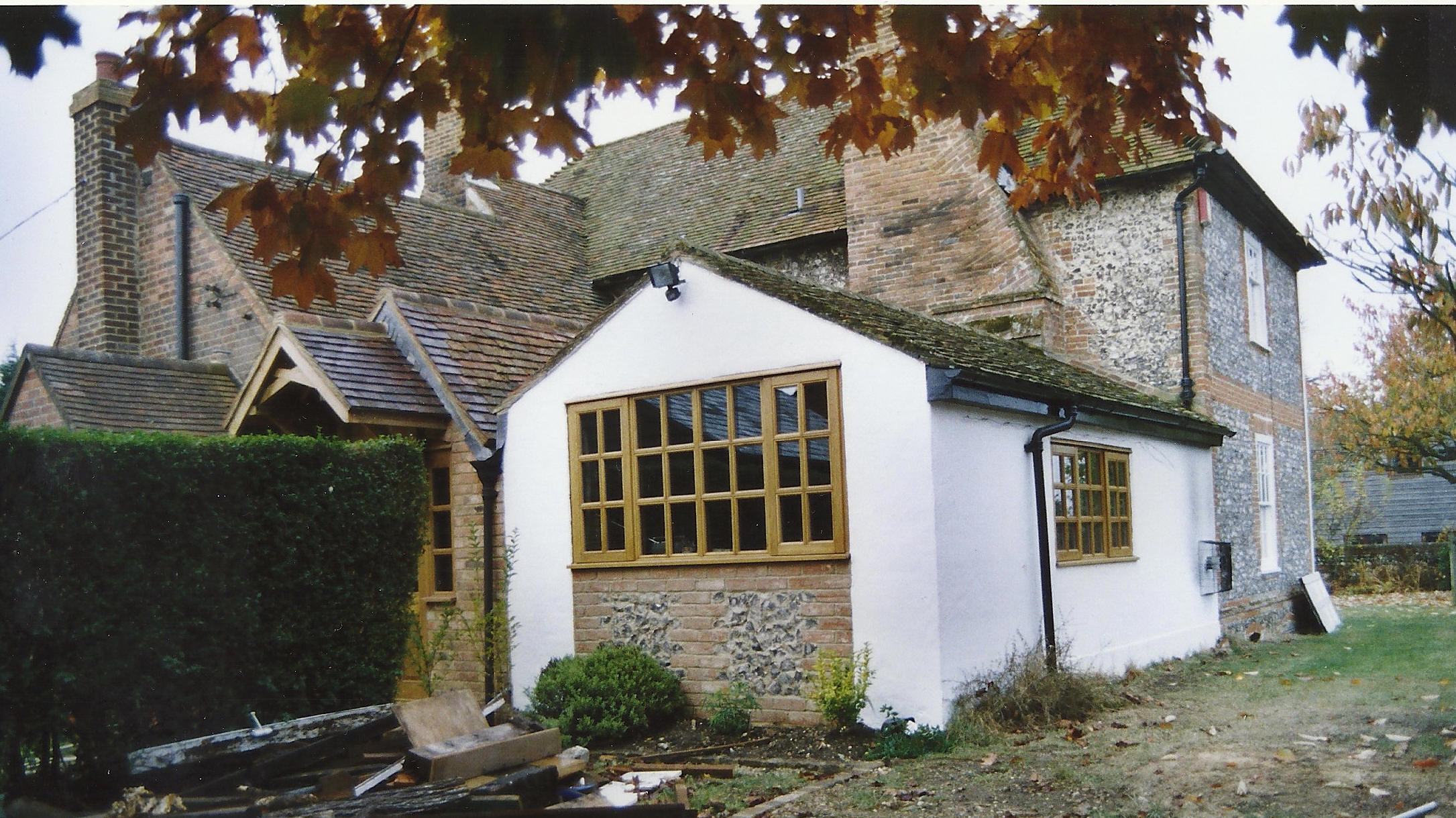 Final Configuration Rear 2004 - Old Peppard Farmhouse - Oxfordshire Architects - Samuel Kendall Associates