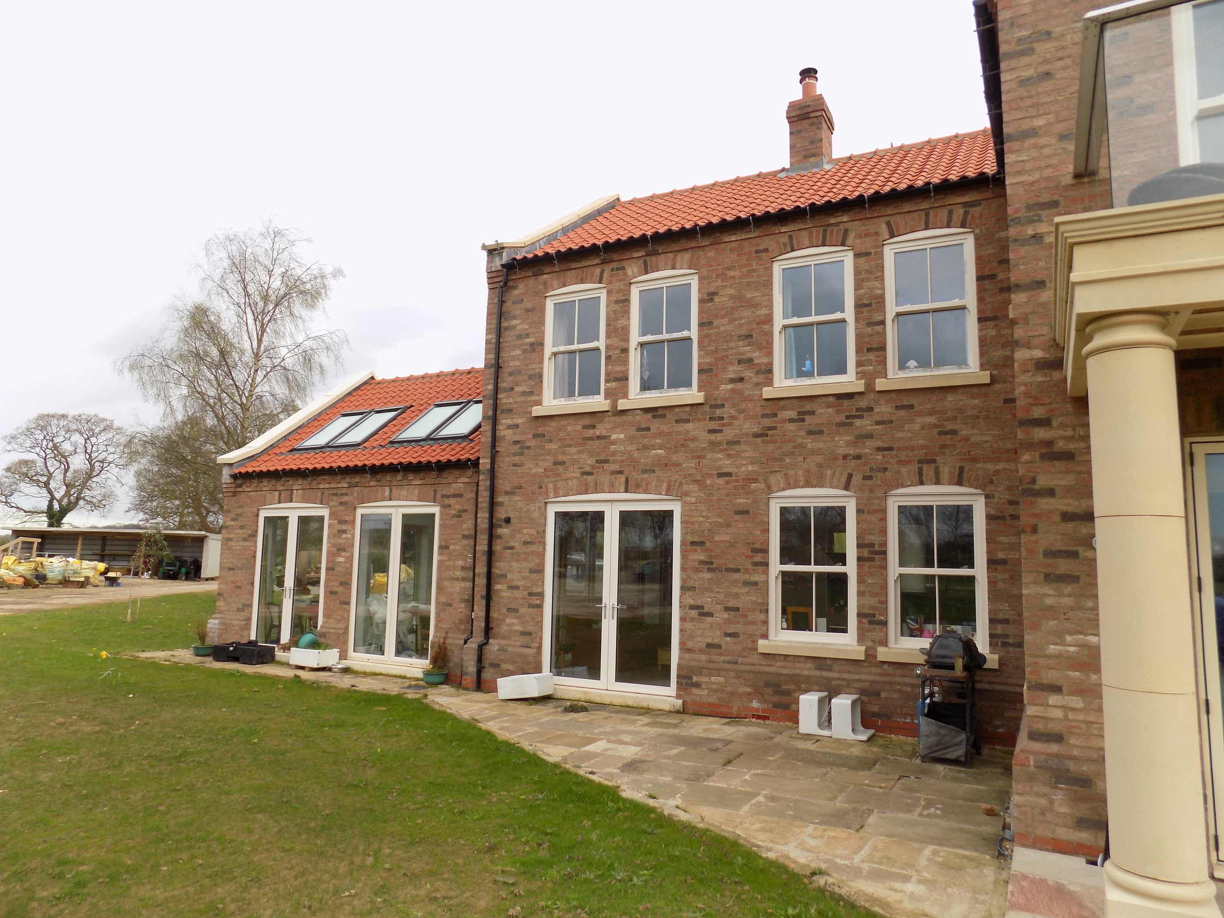 West Wing Exterior - Etton House - Beverley Architects - Samuel Kendall Associates