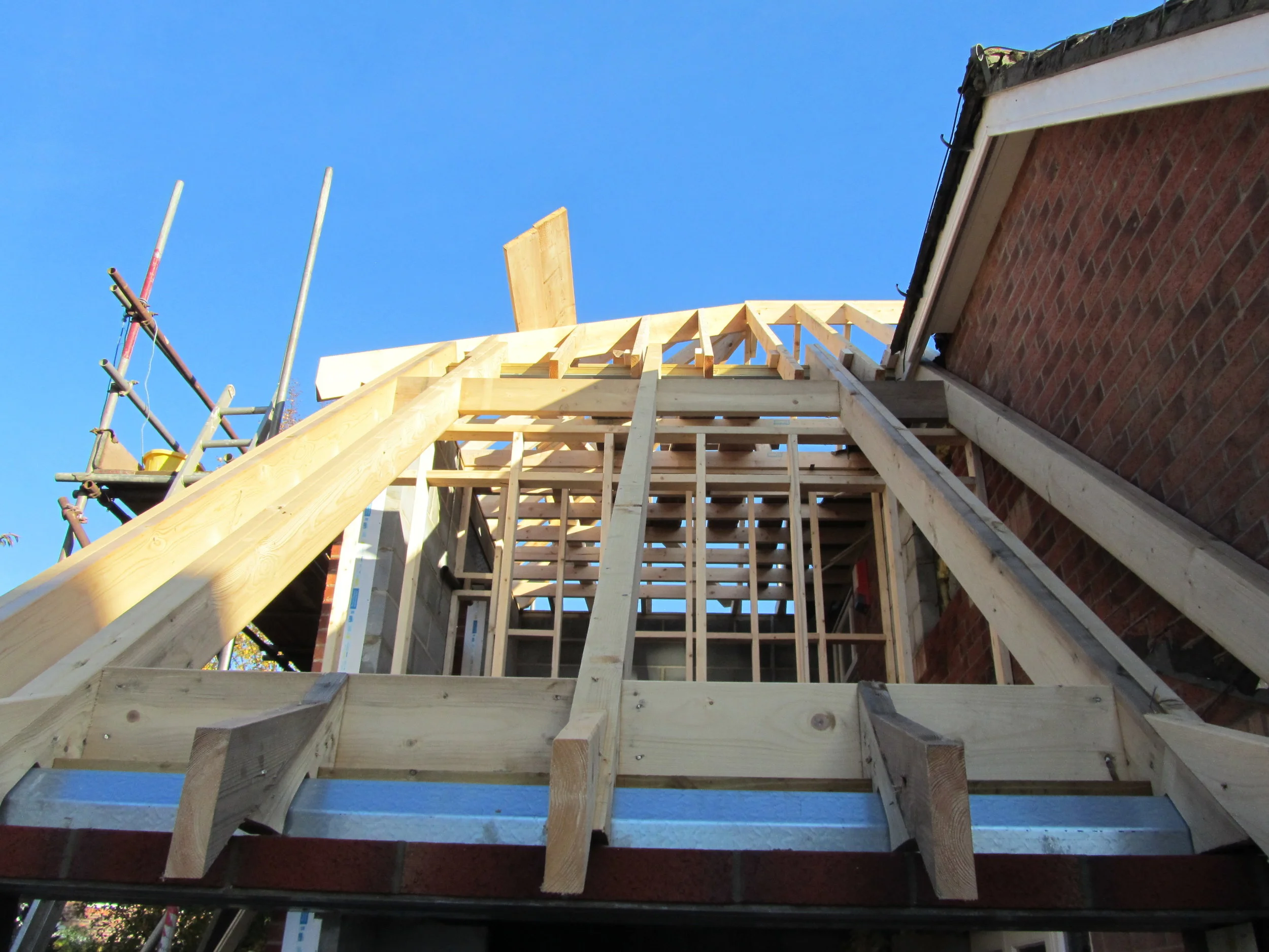 Solar Space Roof Construction - Speedwell Access House - Beverley Architects - Samuel Kendall Associates