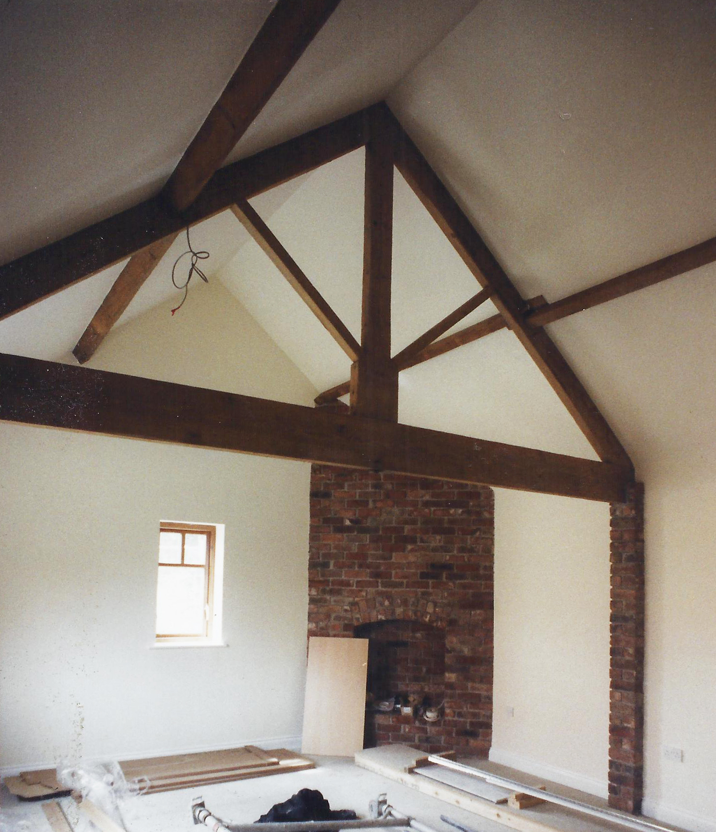Timber Framed Interior - Brecks Farm - North Yorkshire Architects - Samuel Kendall Associates