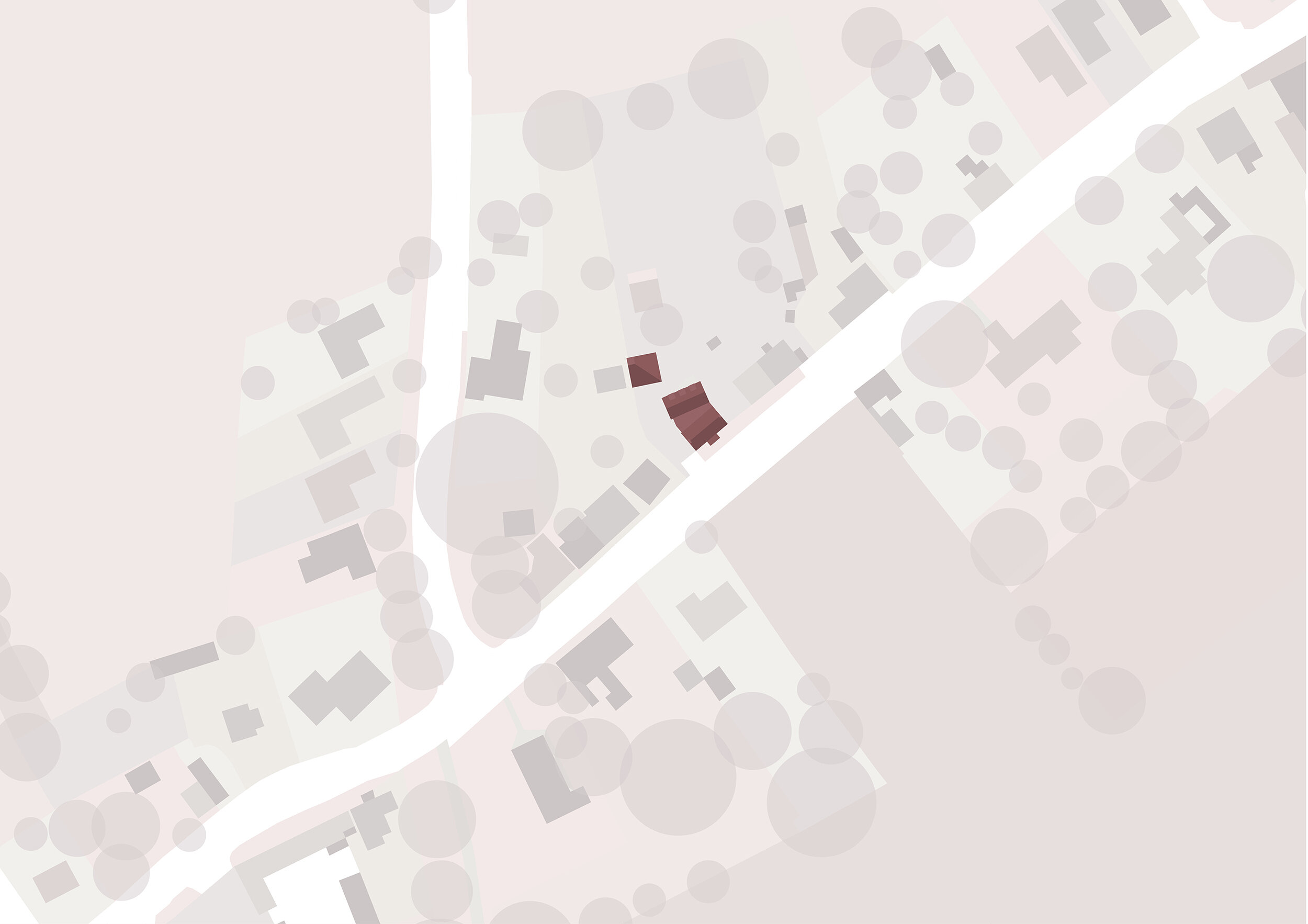 LOCATION MAP - TWIN HOUSE - BROOMFLEET ARCHITECTS - SAMUEL KENDALL ASSOCIATES