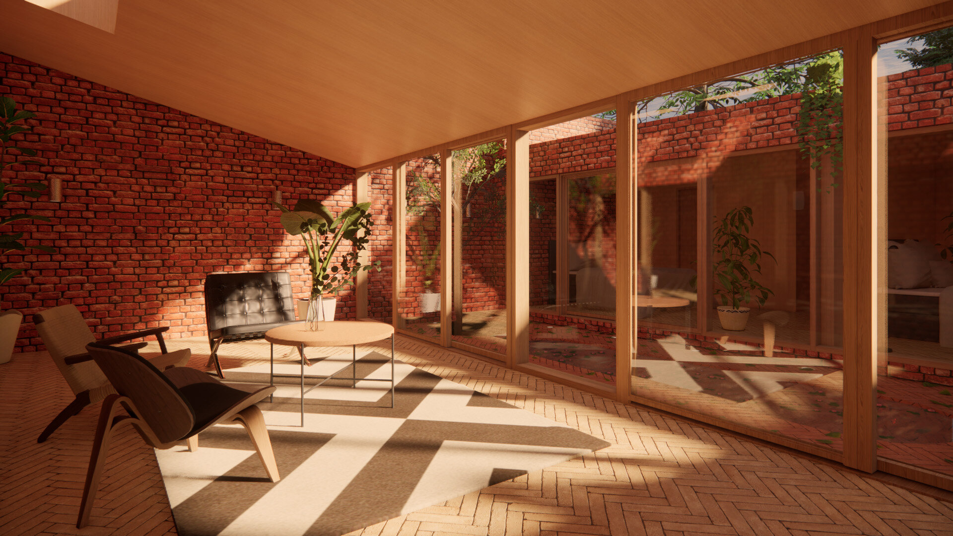 Reclaimed brick &amp; cross laminated timber home in Beverley, East Yorkshire