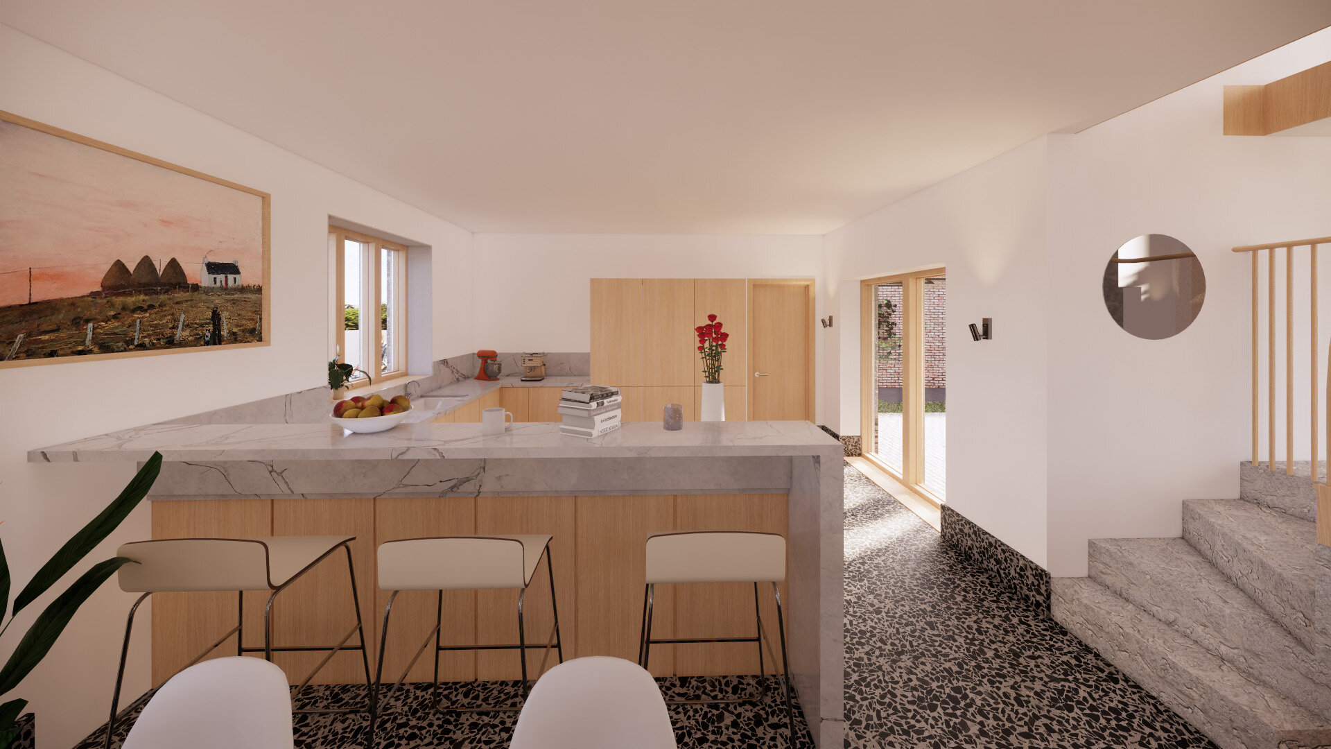 Kitchen - East Yorkshire Passivhaus - Bridlington Architects - Samuel Kendall Associates