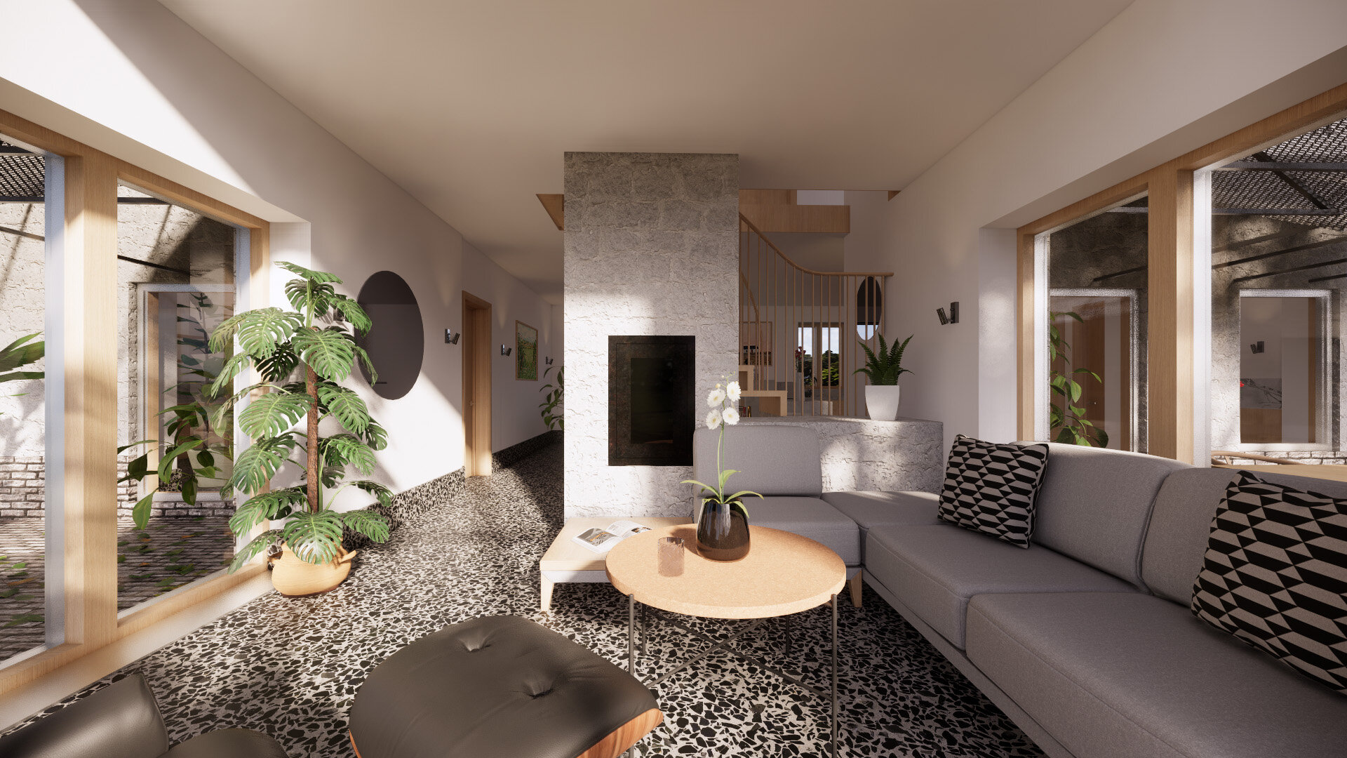 Solar Living Space - East Yorkshire Passivhaus - Bridlington Architects - Samuel Kendall Associates